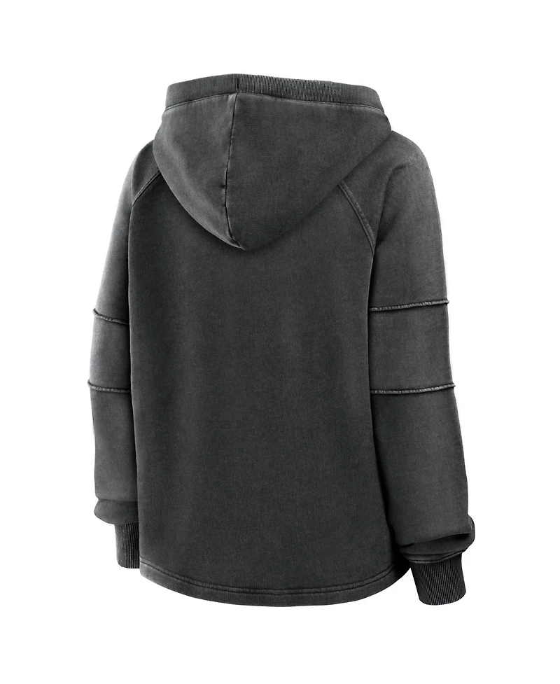 Fanatics Women's Black Philadelphia Eagles Oversized Raglan Gridiron Hoodie