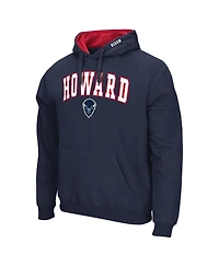 Colosseum Men's Navy Howard Bison Arch Logo 3.0 Pullover Hoodie