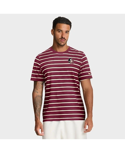 Nike Men's Garnet Florida State Seminoles Athletic Prep Legacy Summit Stripe T-Shirt