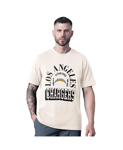 Msx by Michael Strahan Men's White Los Angeles Chargers Whiteout T-Shirt