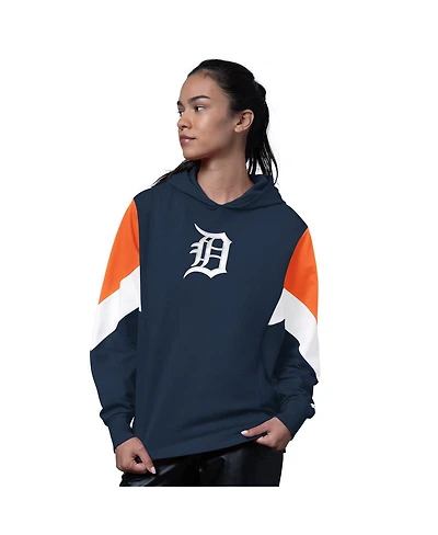 Starter Women's Navy Detroit Tigers Scrimmage Pullover Hoodie
