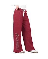G-iii 4Her by Carl Banks Women's Cardinal Arizona Cardinals Field Wide Leg Sweatpants