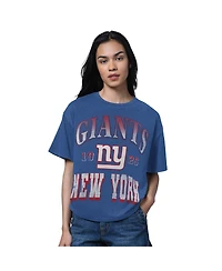 Starter Women's Heather Royal New York Giants Oversized Hall of Fame T-Shirt