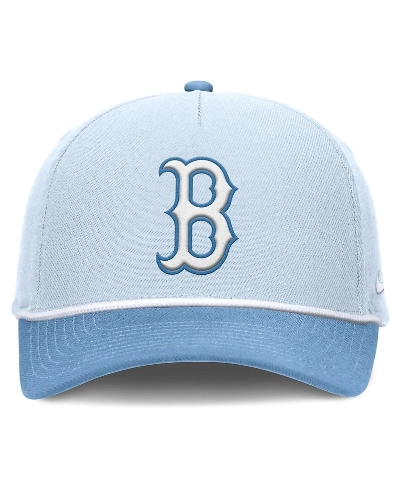Nike Men's Light Blue Boston Red Sox Rise Dri-Fit Adjustable Hat