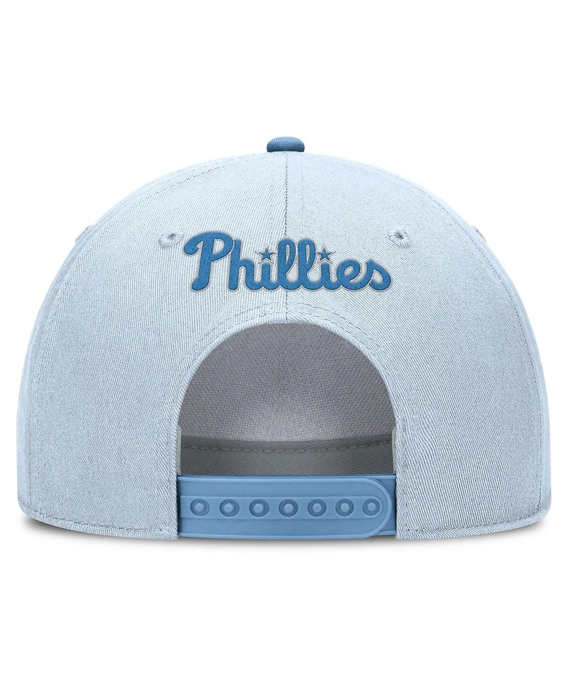 Nike Men's Light Blue Philadelphia Phillies Rise Dri-Fit Adjustable Hat