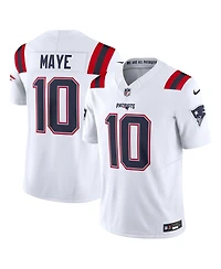 Nike Men's Drake Maye White New England Patriots Vapor F.u.s.e. Limited Jersey