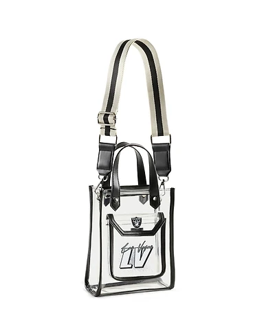 Wear by Erin Andrews Las Vegas Raiders Clear Stadium Crossbody Purse with Coin Pouch