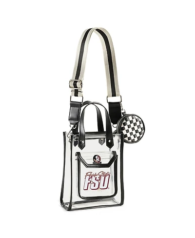 Wear by Erin Andrews Florida State Seminoles Clear Stadium Crossbody Purse with Coin Pouch