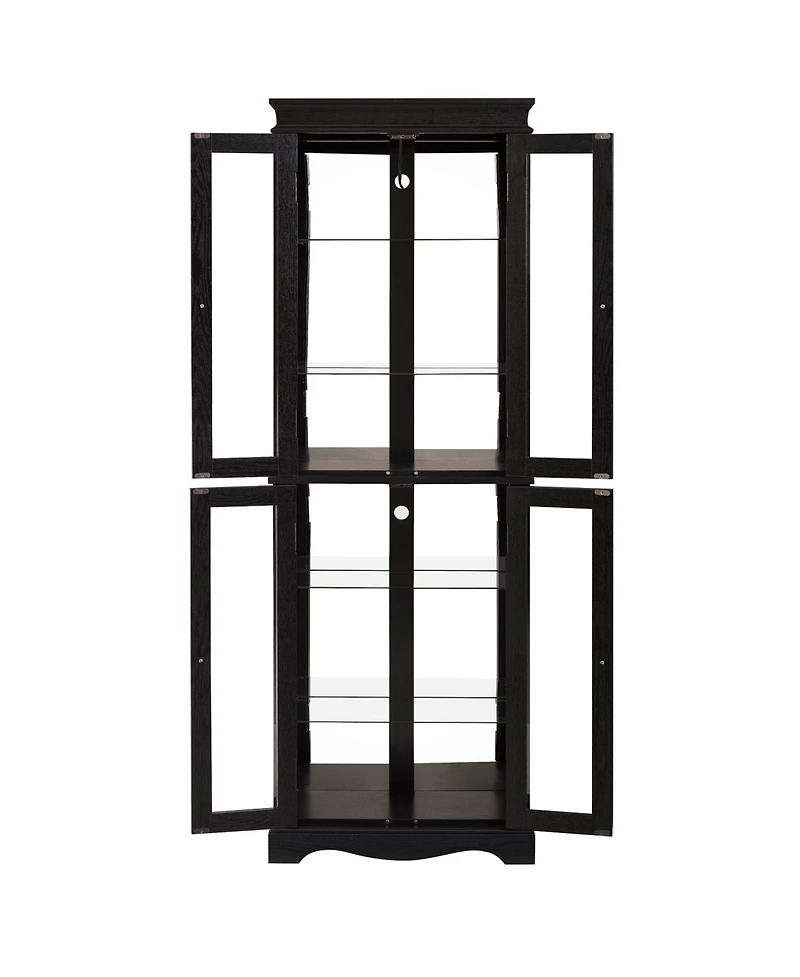 Lovmor Exquisite Six-Tier Display Cabinet with Illuminated Showcase