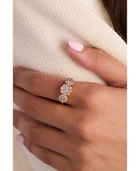 Le Vian Nude Diamond Triple Cluster Flower Ring (1 ct. t.w.) 14k Rose Gold
