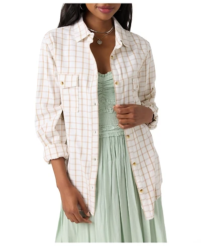 O'Neill Women's Brooks Long Sleeve Flannel Shirt