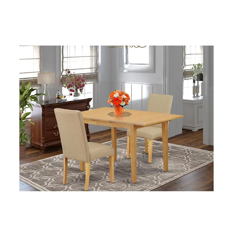 East West Furniture Dining Room Set Oak