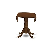 East West Furniture 3 Pc2-drop-leaf Dining Table and 2 Dining Chairs