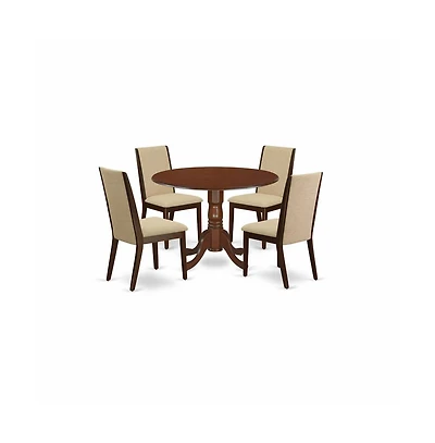East West Furniture Dining Room Set Mahogany