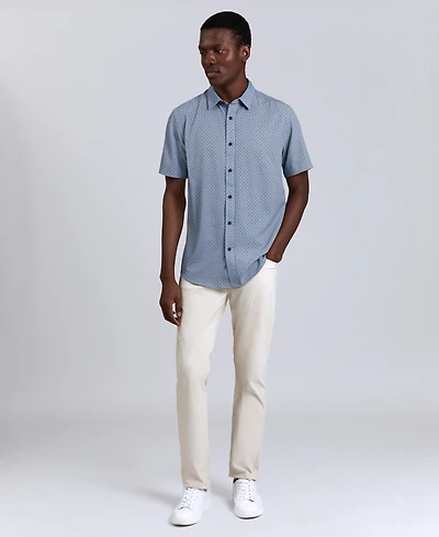 Kenneth Cole Men's Performance Sport Short Sleeve Shirt