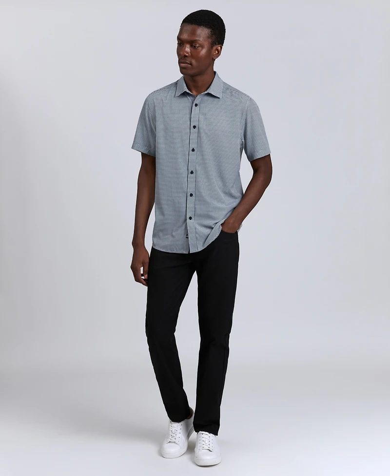 Kenneth Cole Men's Performance Sport Short Sleeve Shirt
