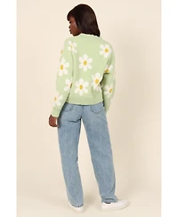 Petal and Pup Womens Daisy Cardigan Sweater