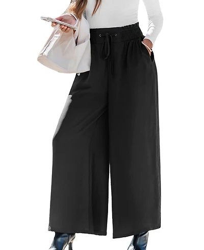 Cupshe Women's Tailored Flow Black Pants
