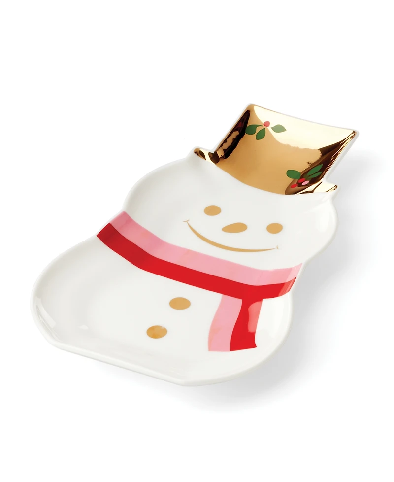 Kate Spade Be Jolly Snowman Candy Dish