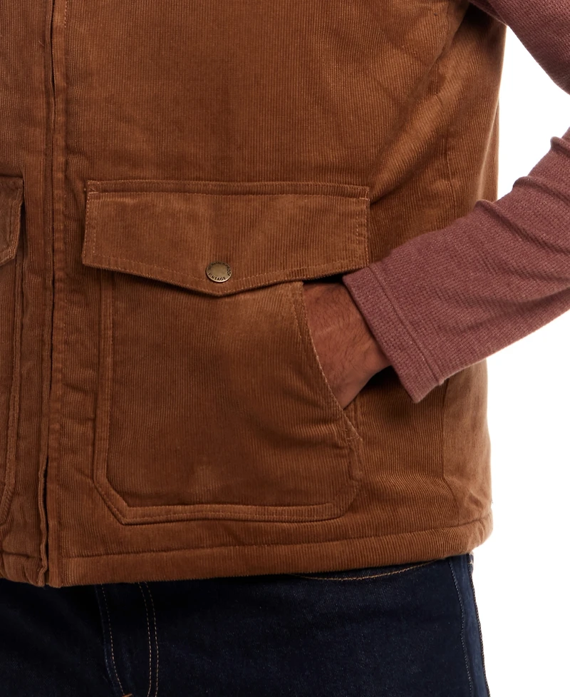Weatherproof Vintage Men's Western Cord Suede Vest