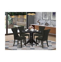 East West Furniture Dining Room Set Black