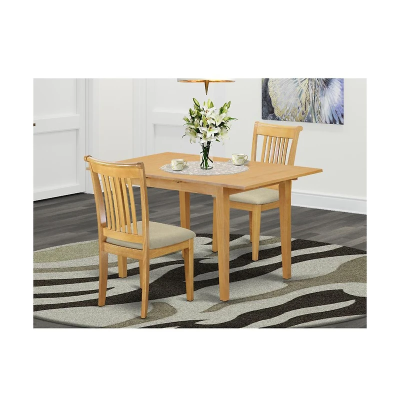 East West Furniture Dining Room Set Oak