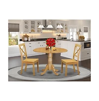 East West Furniture Dining Room Set Oak