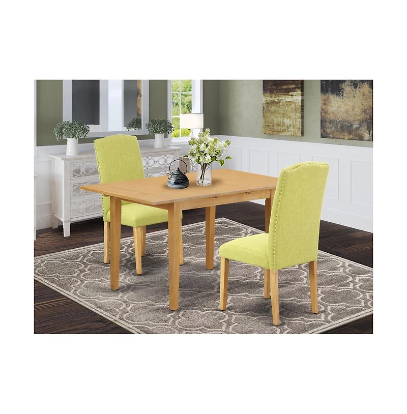 East West Furniture Dining Room Set Oak