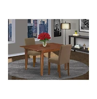East West Furniture Dining Room Set Mahogany