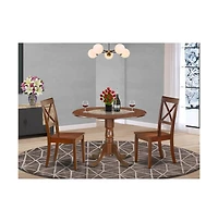 East West Furniture Dining Room Set Mahogany
