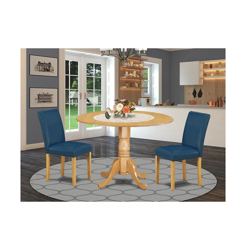 East West Furniture Dining Room Set Oak