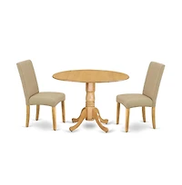 East West Furniture Dining Room Set Oak