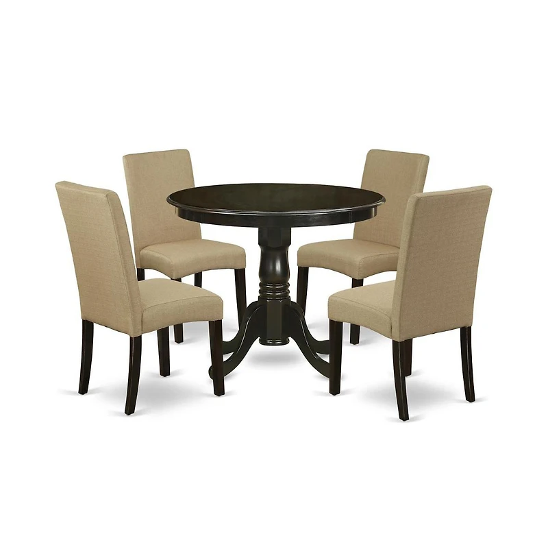 East West Furniture Dining Room Set Cappuccino