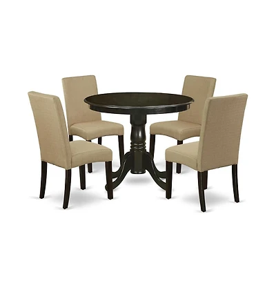 East West Furniture Dining Room Set Cappuccino