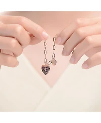 GiGiGirl GiGiGirl Kids/Teens Sterling Silver Heart Paper Clip Chain Bracelet