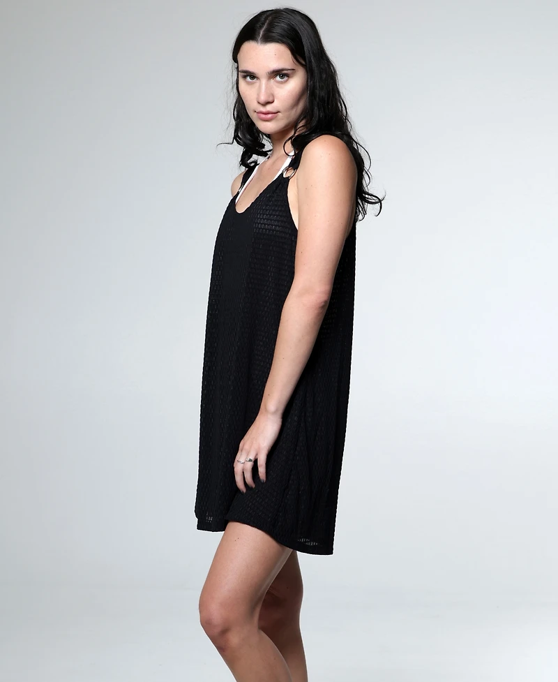 J Valdi Women's Sleeveless Ring Tank Coverup Dress