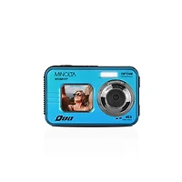 Minolta Minolta Duo MN50WP 48 Mp Af 5K Ultra Hd Waterproof Digital Camera with Dual Front & Rear Lcd, Blue