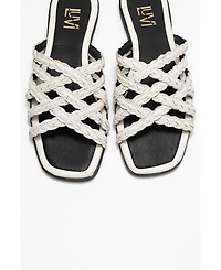 Forever & Always Shoes Alisha Leather Slide Sandal (Women)