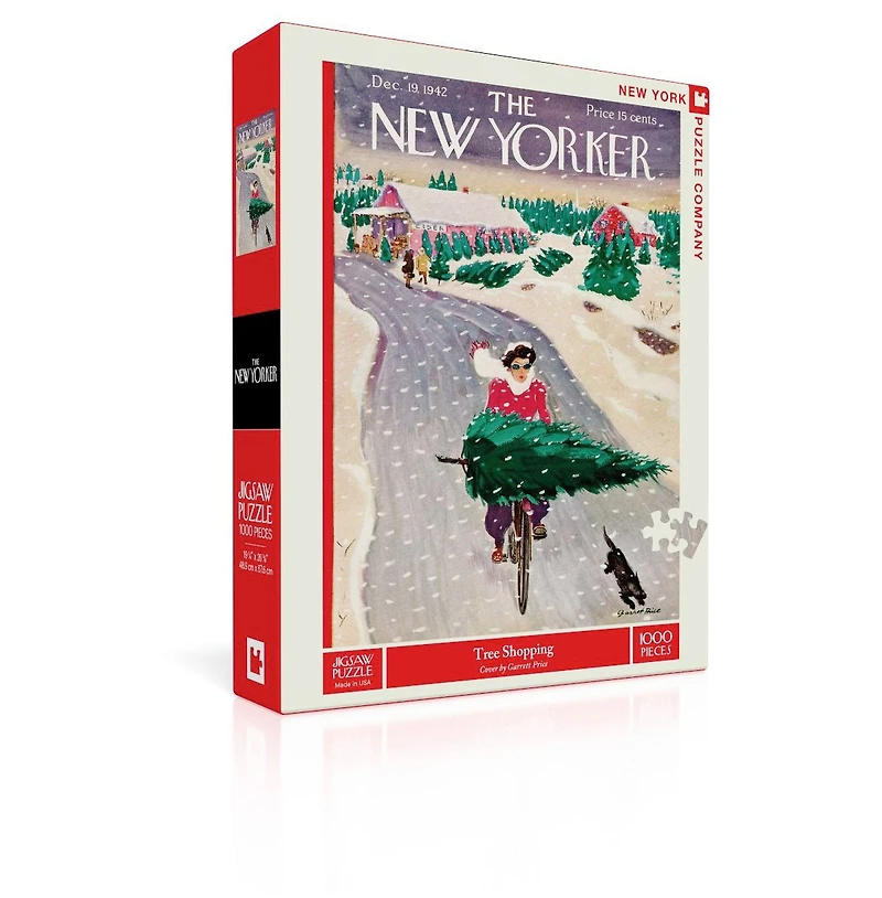 New York Puzzle Company Tree Shopping 1000 Piece Puzzle