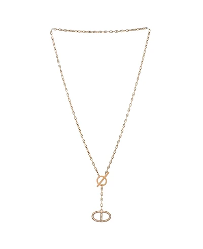 Pre-Owned Hermes Chaine d'Ancre Contour Pendant Necklace