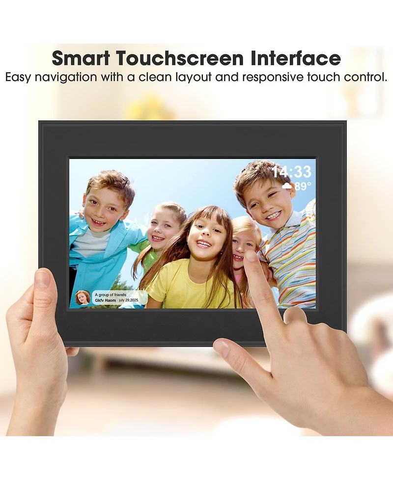 Sugift 10.1" WiFi Digital Picture Frame with Ips Touchscreen and 16GB Storage Auto Rotate Share Photos and Videos