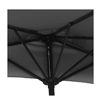 vidaXL Garden Parasol Anthracite Polyester Fabric 118.1 x 61.0 in
