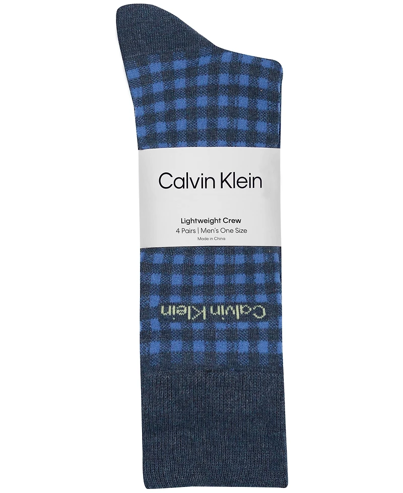 Calvin Klein Men's 4-Pack Dress Crew Socks