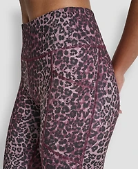 Dkny Sport Women's Printed High-Waist 7/8 Tights