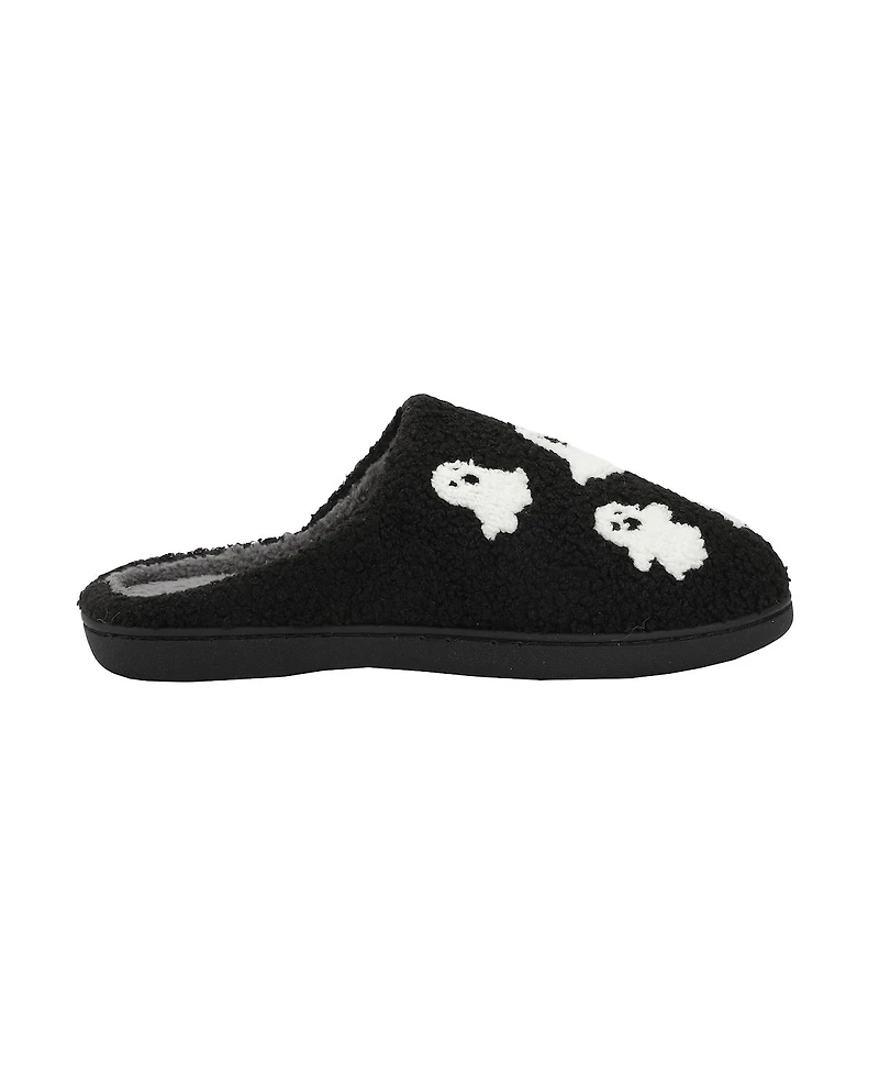 Generic Halloween Ghosts Black Slippers - L