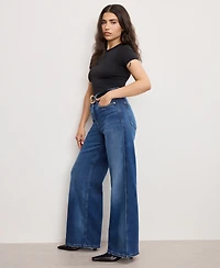 Good American Petite Skate Wide Leg Jeans
