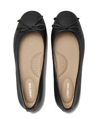 Lands' End Women's Essential Leather Ballet Flats
