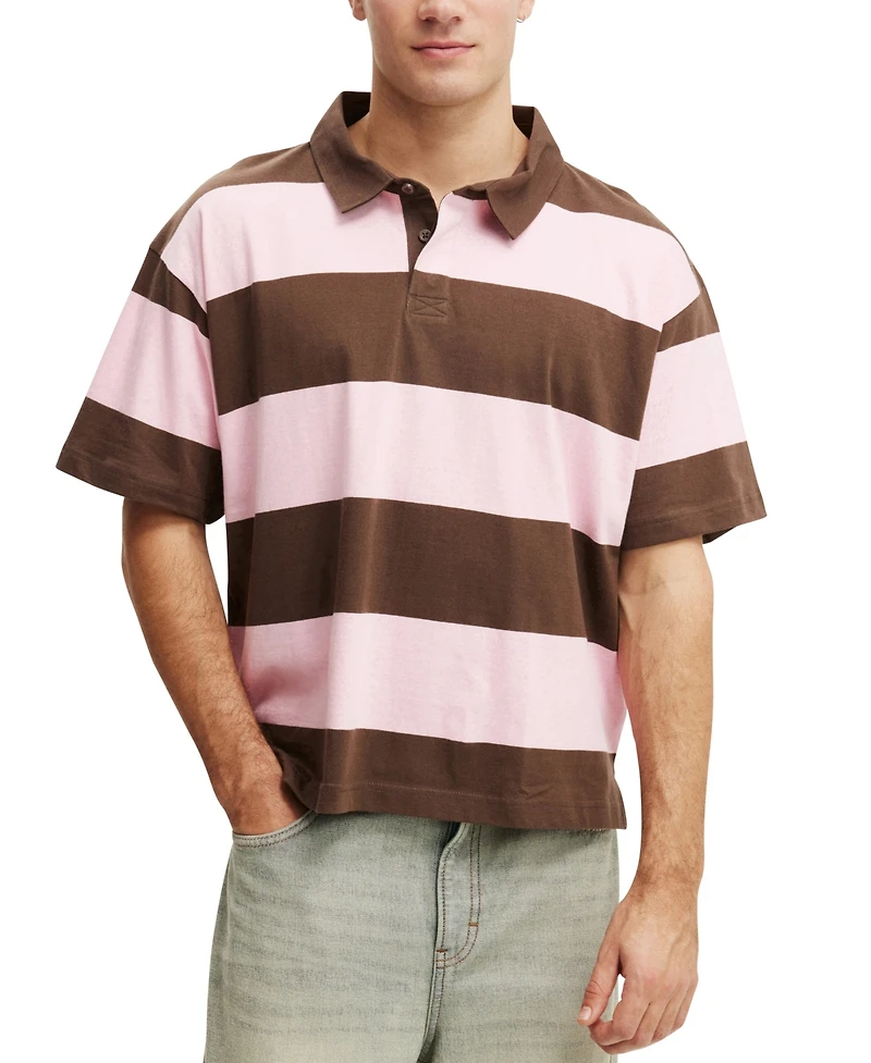 Cotton On Men's Cropped fit Short sleeve Polo Shirt