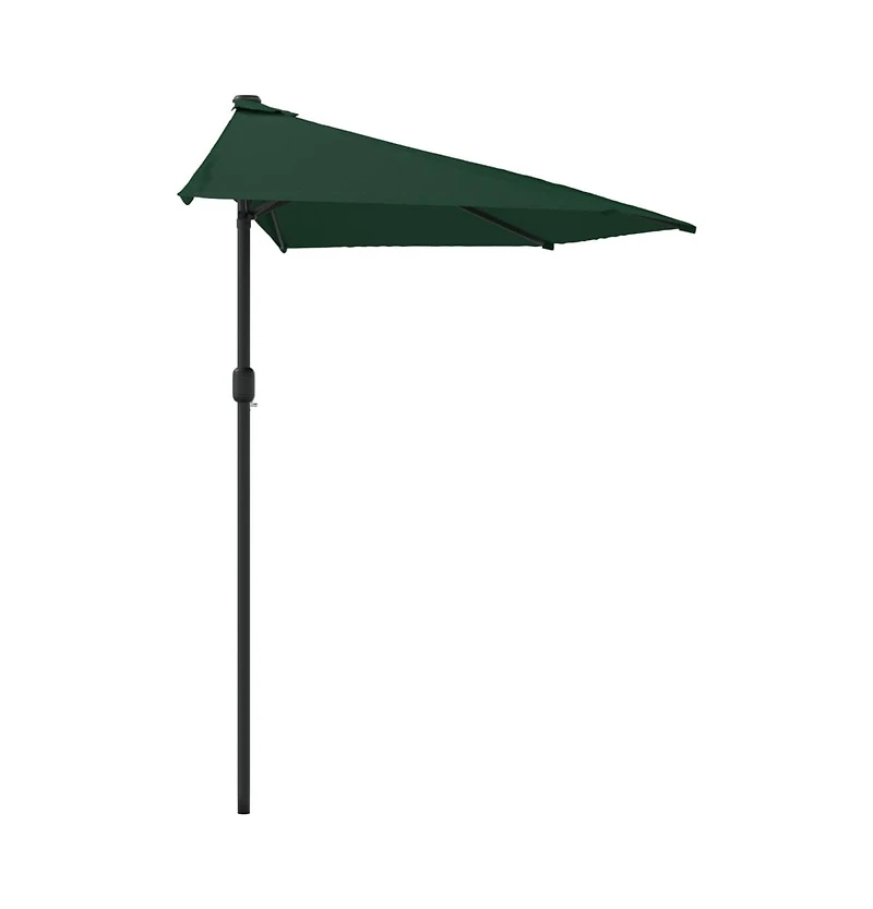 vidaXL Garden Parasol Green Polyester, Aluminum, Steel