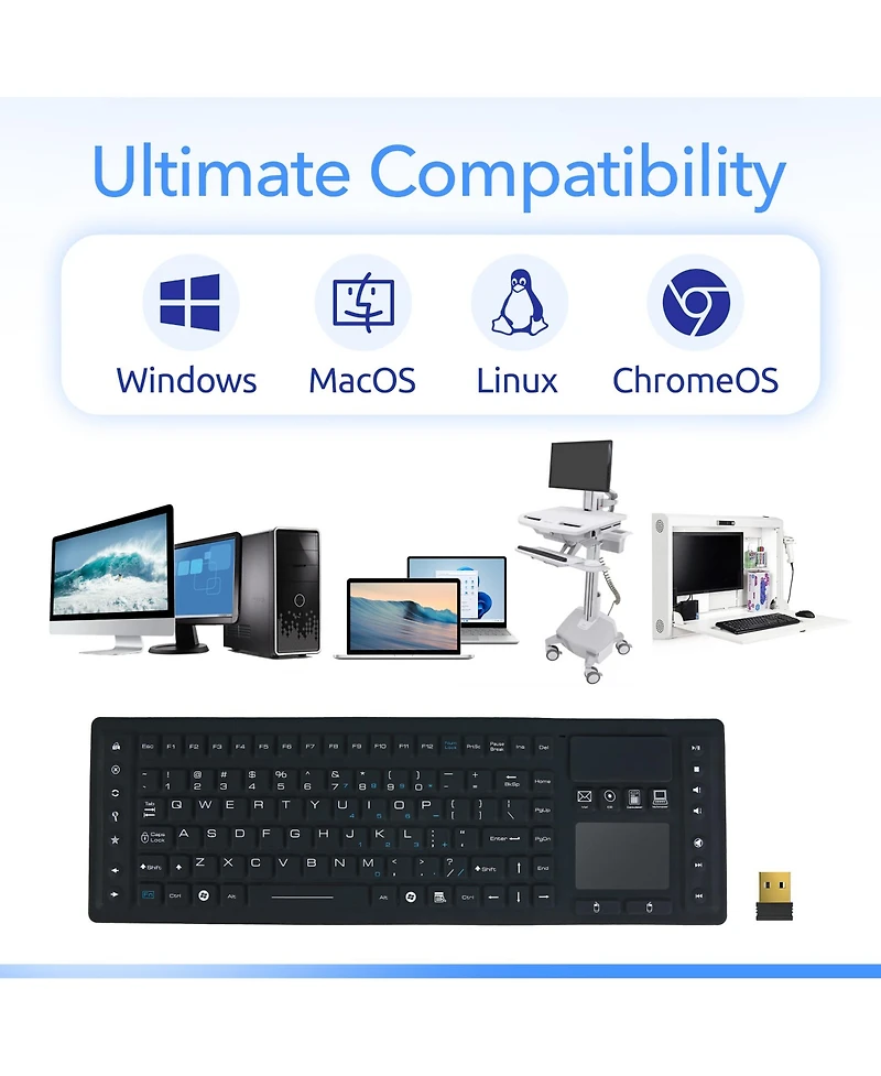 Delton M90 Medical Grade Computer Keyboard and Mouse